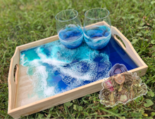 Load image into Gallery viewer, Ocean Tray & Glasses