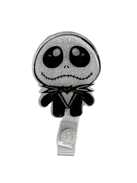 Cute skeleton  Badge Reel