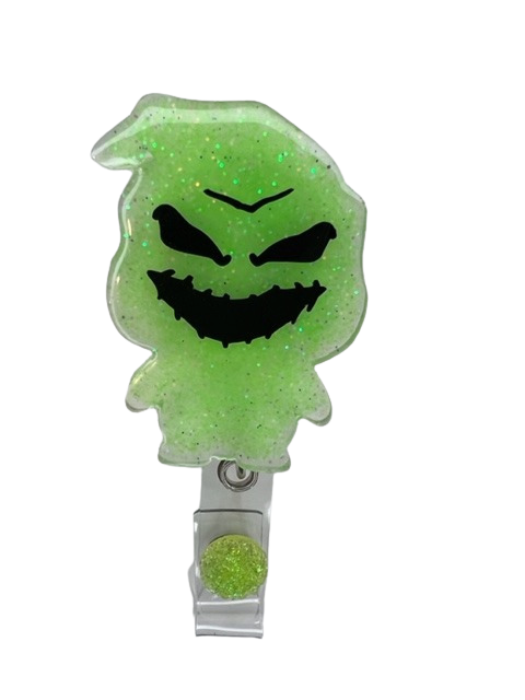 Green Glow N The Dark Ghost Badge Reel