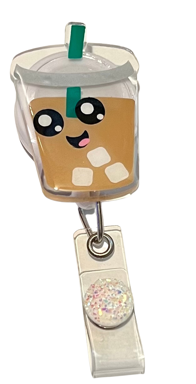 Iced Coffee Badge Reel