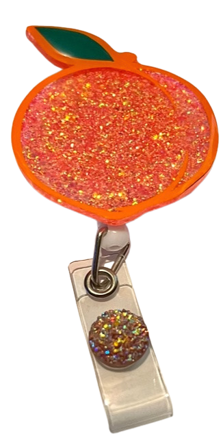 Peach Badge Reel